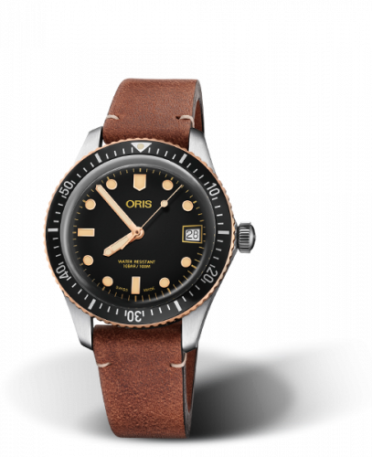 Oris Divers Sixty-Five 36 Stainless Steel / Bronze / Black / Calf 01 733 7747 4354-07 5 17 45