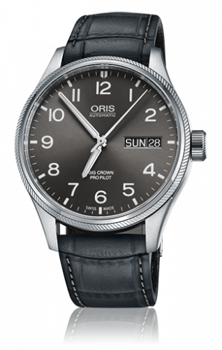 Oris Big Crown ProPilot Day Date Grey / Grey Leather 01 752 7698 4063-07 5 22 06FC