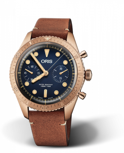 Oris Divers Sixty-Five 43 Chronograph Bronze / Blue / Carl Brashear Limited Edition 01 771 7744 3185-Set LS