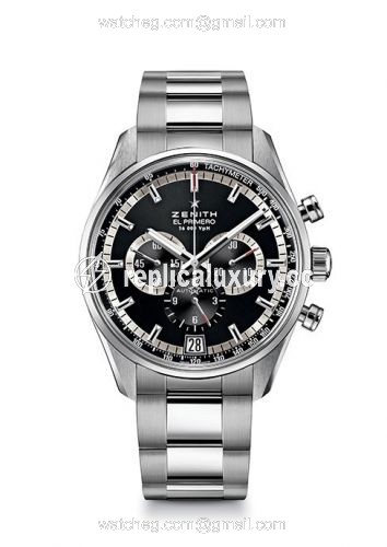 Zenith El Primero 36.000 VPH Black Bracelet 03.2040.400/21.M2040