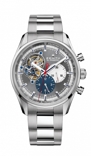 Zenith El Primero Chronomaster Open Stainless Steel / Grey 1969 / Bracelet 03.2040.4061/23.M2040