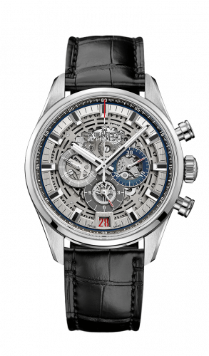 Zenith El Primero Chronomaster Full Open 42 Stainless Steel / Alligator 03.2081.400/78.C813