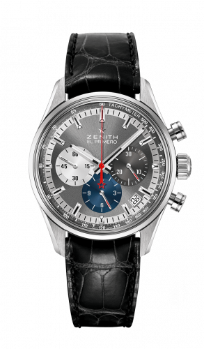 Zenith El Primero Chronomaster 38 Stainless Steel / Slate / Alligator 03.2150.400/26.C714