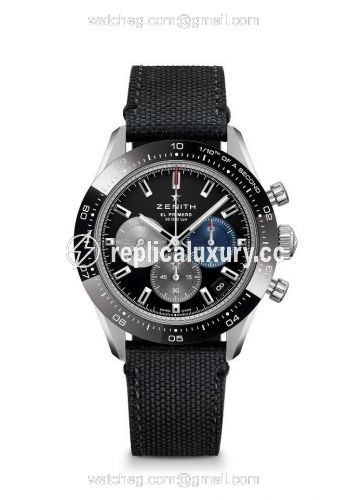 Zenith Chronomaster Sport Stainless Steel / Black / Canvas 03.3100.3600/21.C822
