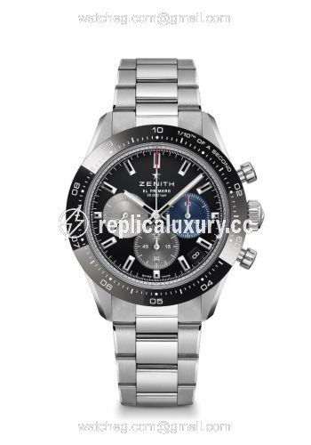 Zenith Chronomaster Sport Stainless Steel / Black / Bracelet 03.3100.3600/21.M3100