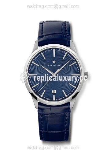 Zenith Elite Classic 40 Stainless Steel / Blue 03.3100.670/02.C922