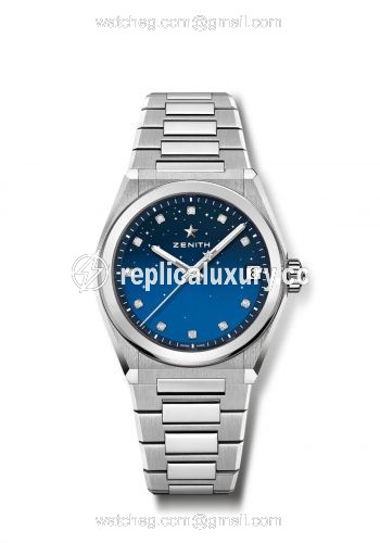 Zenith Defy Midnight Stainless Steel / Blue 03.9200.670/01.MI001