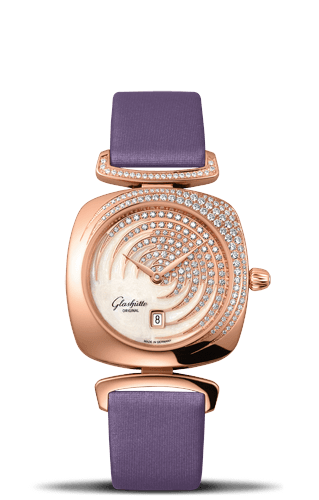 Glashutte Original Pavonina Date Red Gold / Cold Enamel / Satin 1-03-01-03-15-01