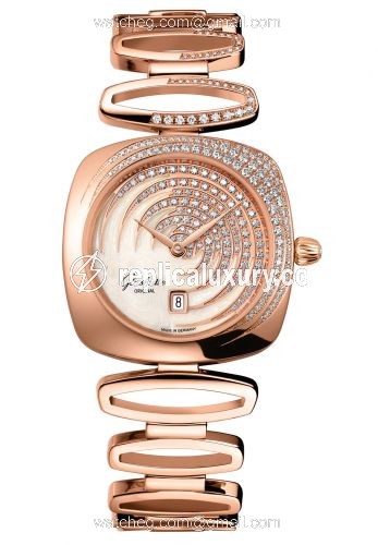 Glashutte Original Pavonina Date Red Gold / Cold Enamel / Bracelet 1-03-01-03-15-11