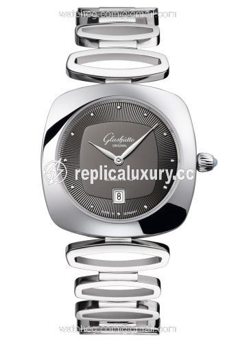 Glashutte Original Pavonina Date Stainless Steel / Grey / Bracelet 1-03-01-14-02-14