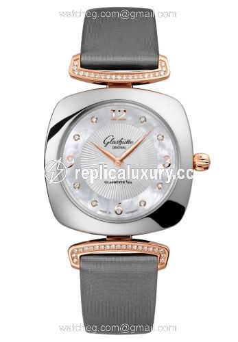 Glashutte Original Pavonina Stainless Steel / Red Gold / MOP / Calf 1-03-02-03-06-34