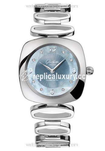 Glashutte Original Pavonina Stainless Steel / Blue MOP / Bracelet 1-03-02-06-12-14