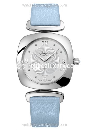 Glashutte Original Pavonina Stainless Steel / Silver / Calf 1-03-02-10-02-34