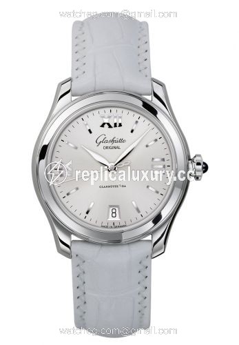 Glashutte Original Lady Serenade Stainless Steel / Silver / Alligator / Folding 1-39-22-02-02-04