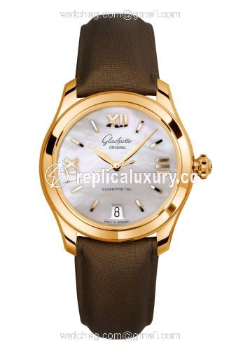 Glashutte Original Lady Serenade Rose Gold / MOP / Calf / Folding 1-39-22-09-01-04