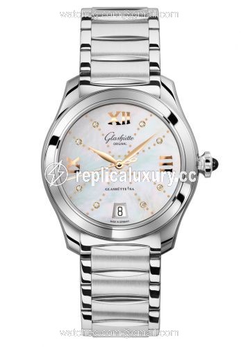 Glashutte Original Lady Serenade Stainless Steel / MOP - Index Line / Bracelet 1-39-22-12-02-34