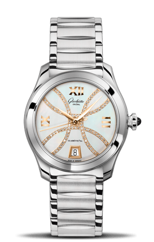 Glashutte Original Lady Serenade Stainless Steel / MOP - Index Line / Bracelet 1-39-22-14-02-34