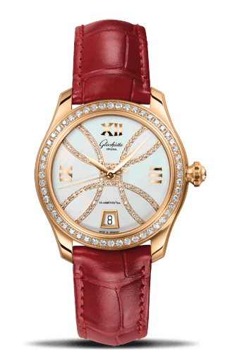 Glashutte Original Lady Serenade Rose Gold / Diamond / MOP - Index Line / Alligator 1-39-22-14-11-44