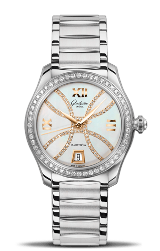Glashutte Original Lady Serenade Stainless Steel / Diamond / MOP - Index Line / Bracelet 1-39-22-14-22-34