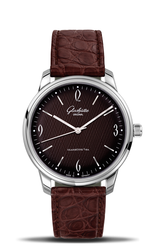 Glashutte Original Sixties Stainless Steel / Iconic Brown / Alligator 1-39-52-10-02-01