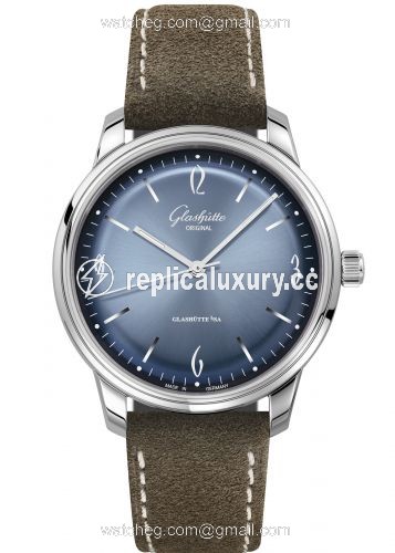 Glashutte Original Sixties Stainless Steel / Green / Glacier Blue / Pin / Annual Edition 1-39-52-14-02-04