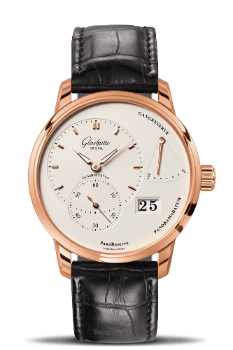 Glashutte Original PanoReserve Red Gold / Silver / Alligator / Folding 1-65-01-25-15-04