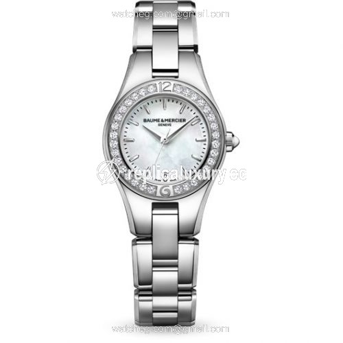 Baume & Mercier Linea 27mm Quartz MOP / Diamond Bezel 10013