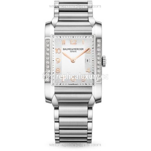 Baume & Mercier Hampton Lady Silver / Vertical Diamonds 10023