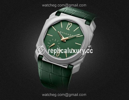 Bulgari Octo Finissimo Automatic Titanium / Green / Harrods 100995