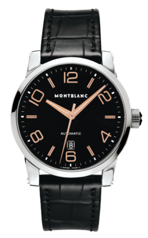 Montblanc TimeWalker Date Automatic 4810 42 Black / Red Gold Numerals 101551