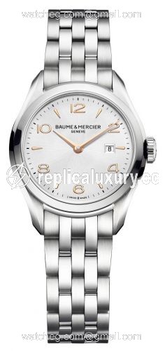 Baume & Mercier Clifton Quartz Stainless Steel / Silver / Bracelet 10175
