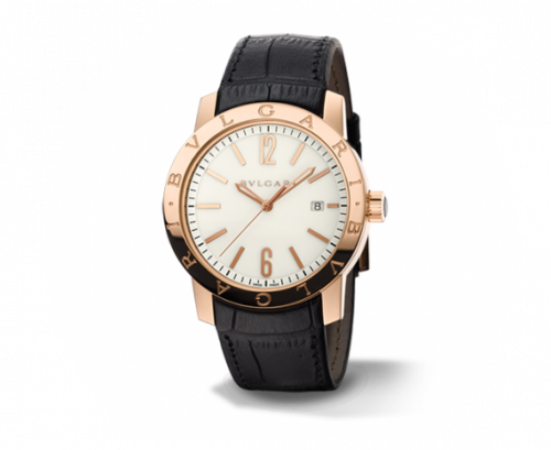 Bulgari Bulgari Solotempo 39 Pink Gold White 101869
