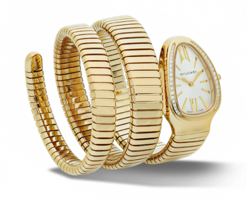 Bulgari Serpenti Tubogas Yellow Gold Diamond Double Tour 101923