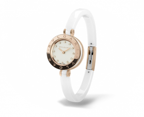 Bulgari B.Zero1 Pink Gold Ceramic White 102088