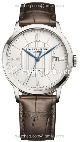 Baume & Mercier Classima Automatic 40 Stainless Steel / Silver / Alligator 10214