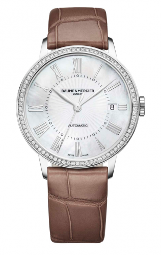 Baume & Mercier Classima 36.5 Automatic Stainless Steel / Diamond / MOP / Alligator 10222