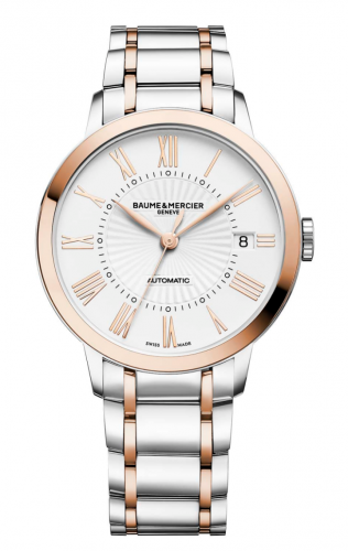 Baume & Mercier Classima 36.5 Automatic Stainless Steel / Red Gold / White / Bracelet 10223