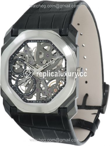 Bulgari Octo Finissimo Skeleton DLC / Platinum / Alligator 102636