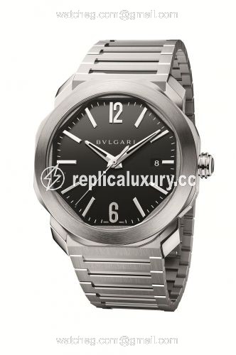 Bulgari Octo Roma 41 Stainless Steel / Black / Bracelet 102704