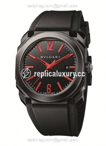 Bulgari Octo Solotempo 41 Ultranero / Red 102738