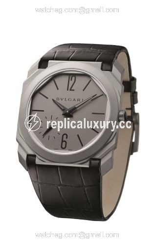 Bulgari Octo Finissimo Automatic Titanium / Grey / Alligator 102711