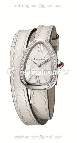 Bulgari Serpenti Skin Stainless Steel / Diamond / MOP 102781