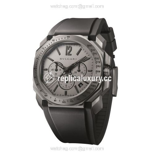 Bulgari Octo Velocissimo Titanium / Grey / Rubber 102859
