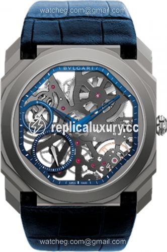 Bulgari Octo Finissimo Skeleton Titanium / Alligator / Limited Edition 102941