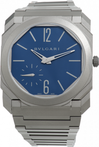 Bulgari Octo Finissimo Automatic Titanium / Blue / Italy 102975