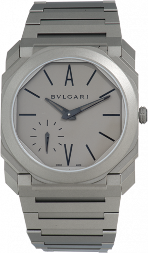 Bulgari Octo Finissimo Automatic Titanium / Grey / AV 103113