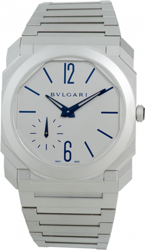 Bulgari Octo Finissimo Automatic Titanium / Grey - Blue / Bracelet 103170