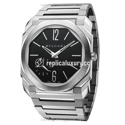 Bulgari Octo Finissimo 100m Stainless Steel / Black / Bracelet 103297