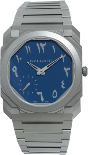 Bulgari Octo Finissimo Automatic Arabic Blue / Titanium 103301