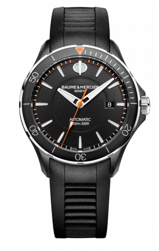 Baume & Mercier Clifton Club ADLC / Black / Rubber 10339